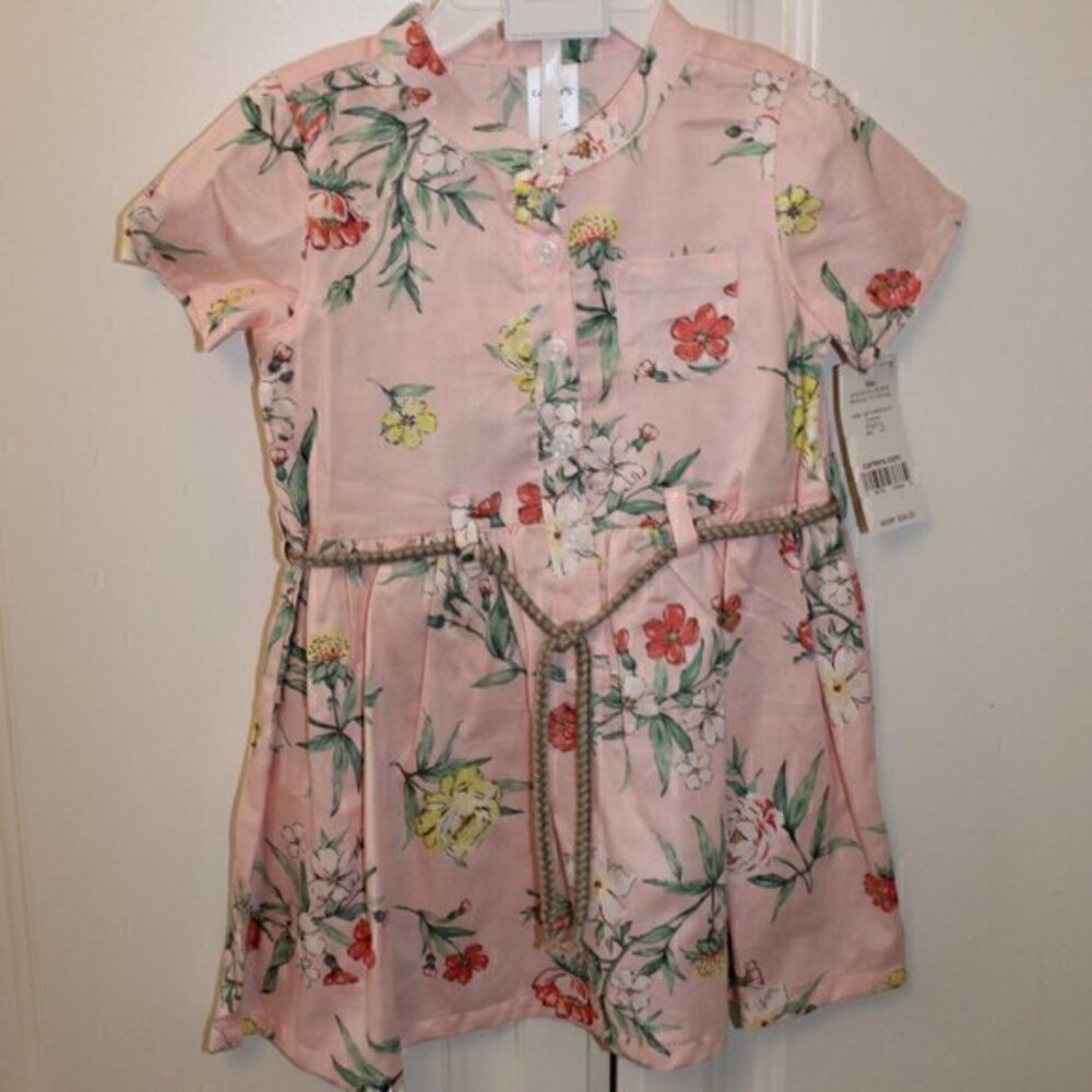NWT Carter's Floral 18 Month Dress with Bloomers